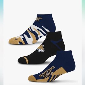 For Bare Feet Camo Boom 3 Pack Ankle Sock NWT